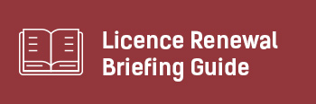 Licence Renewal Button