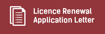 Licence Renewal Letter