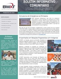 Latest Toronto Community Newsletter (Portuguese)