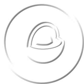 BWXT TRISO icon white on a clear background