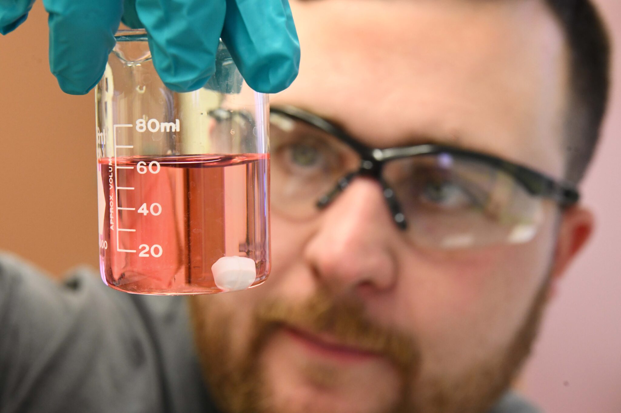 BWXT Jon Paul Jimenez and Micah Ivie conduct water tests in the Pantex Lab Tuesday January 23, 2024. (Photographer Michael Schumacher) ©2024_DOE/NNSA Pantex