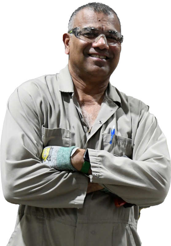 BWXT NEC Employee on a clear background