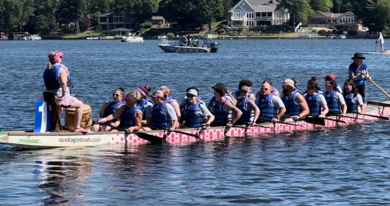 BWXT's Dragon Boat team participated in an event in Ohio