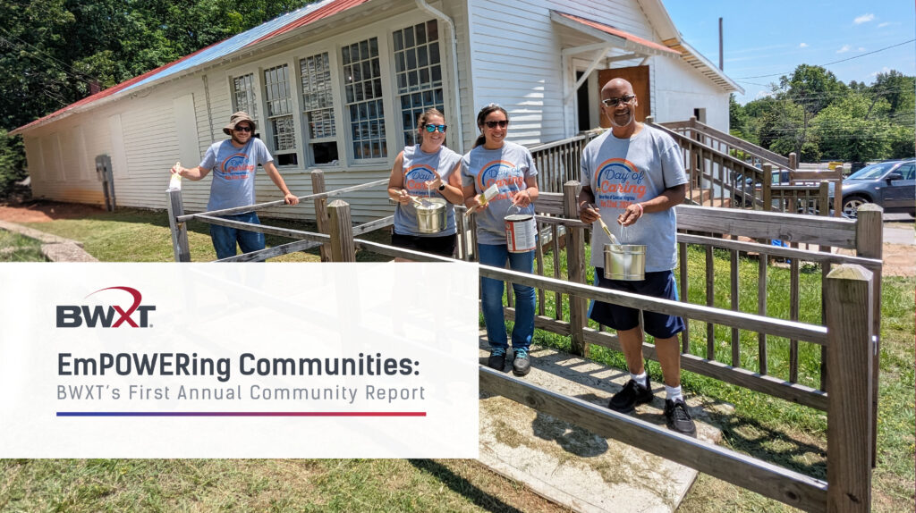 BWXT employees at the 2024 Day of Caring in Lynchburg, Virginia